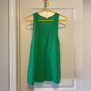Kelly Green JCrew Factory vneck tank